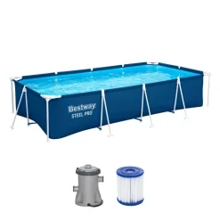 Frame-Pool-Set 'Steel Pro™' 400 x 211 x 81 cm mit Filterpumpe