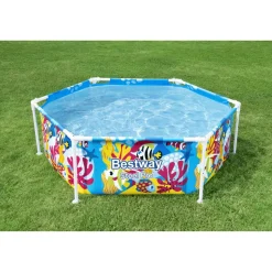 Frame-Pool-Set 'Steel Pro Splash-in-Shade' Ø 183 x 51 cm mit Sonnenschutzdach