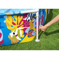 Frame-Pool-Set 'Steel Pro Splash-in-Shade' Ø 183 x 51 cm mit Sonnenschutzdach
