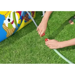 Frame-Pool-Set 'Steel Pro Splash-in-Shade' Ø 183 x 51 cm mit Sonnenschutzdach