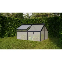Frühbeet 'Gaia Jumbo' 83 x 119 cm mit 4 mm Hohlkammerplatten schwarz