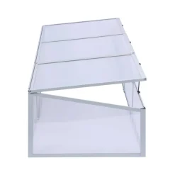 Frühbeet 'Marie' transparent/aluminiumfarben/weiß 160 x 40 x 70 cm