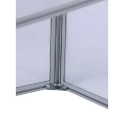 Frühbeet 'Marie' transparent/aluminiumfarben/weiß 160 x 40 x 70 cm