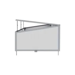 Frühbeet 'Marie' transparent/aluminiumfarben/weiß 160 x 40 x 70 cm