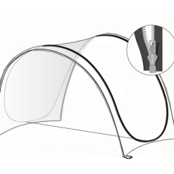 Frühbeettunnel-Verlängerung 150 x 80 x 110 cm transparent