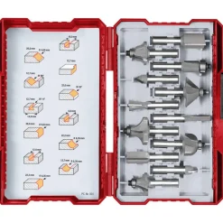 Fräser-Set Ø 8 mm, 12-teilig