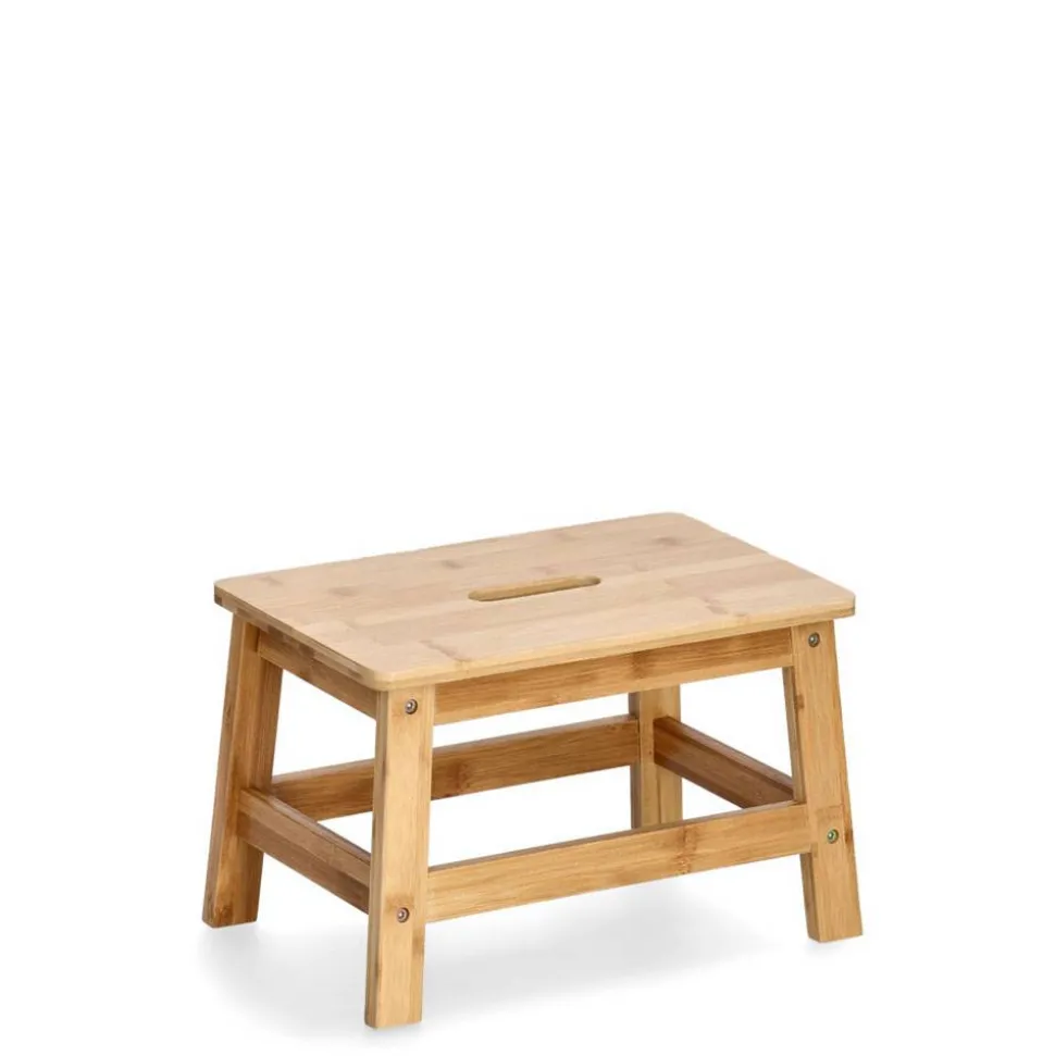 Fußbank Bambus naturfarben 38,5 x 25 x 26 cm