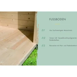 Fußboden naturbelassen 340 x 230 cm
