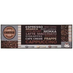 Fußmatte Café 50 x 150 cm braun-grau