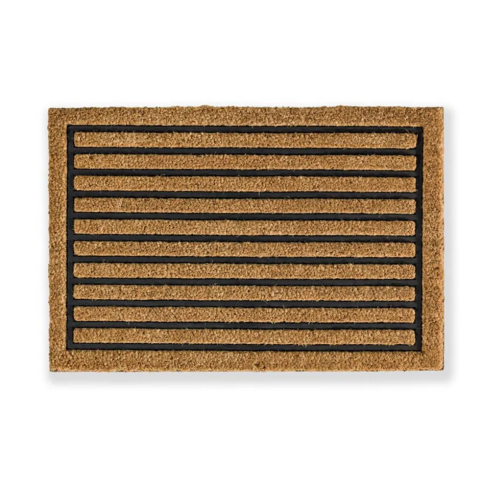 Fußmatte 'Coco Home' braun gestreift 40 x 60 cm