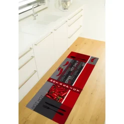 Fußmatte 'Hot & Spicy' 50 x 150 cm rot