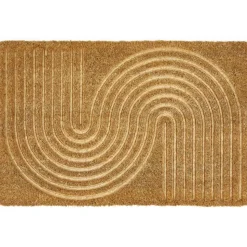 FuĂmatte 'Zen' Linien Kokos braun 40 x 60 cm