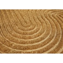 Fußmatte 'Zen' Linien Kokos braun 40 x 60 cm