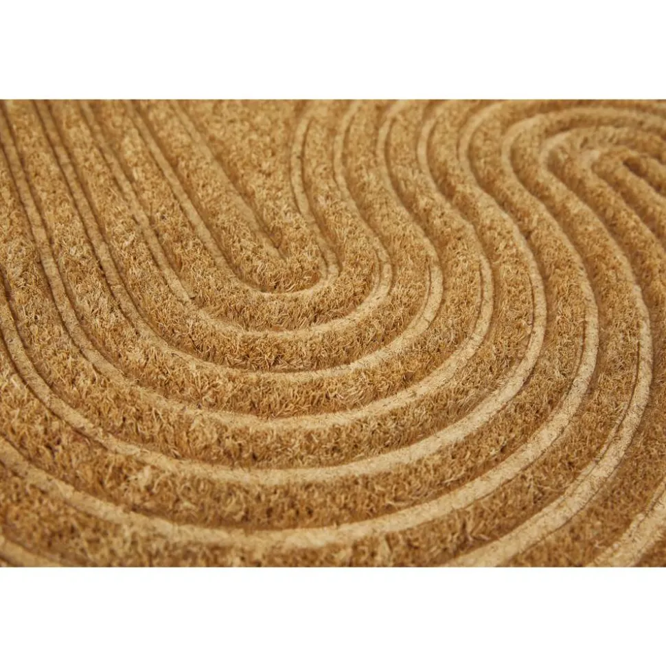 Fußmatte 'Zen' Linien Kokos braun 40 x 60 cm