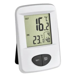 Funkthermometer 'Base' Kunststoff weiß 7,7 x 2,4 x 11,5 cm