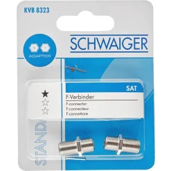 F-Verbinder silbern 2 Stück
