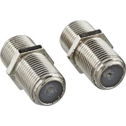 F-Verbinder silbern 2 Stück