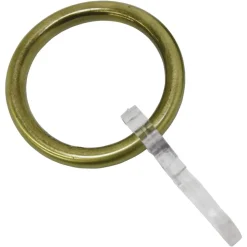 Gardinenringe mit Haken Messing-Optik 6 Stück