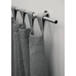 Gardinenstangen-Set 'Sol' Edelstahl-Optik 190 - 340 cm