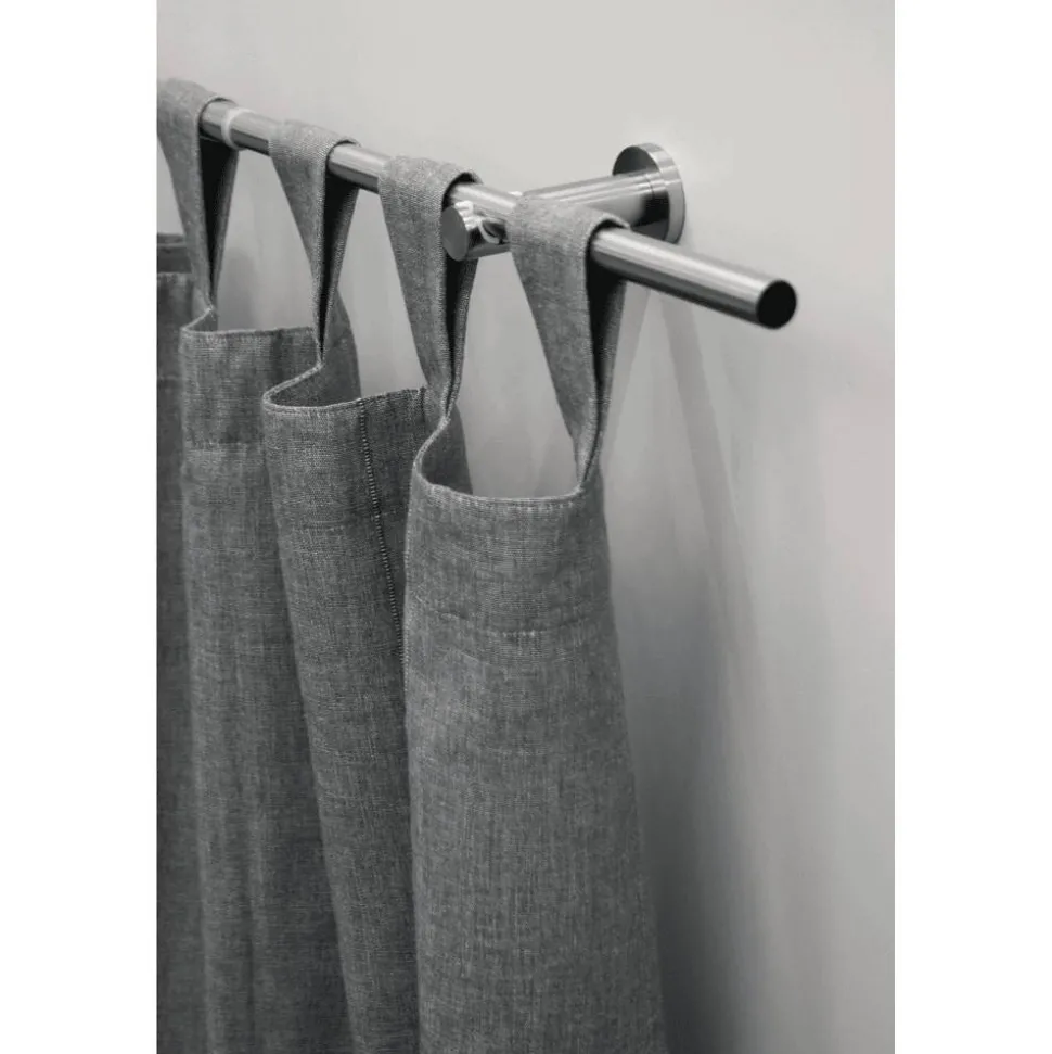 Gardinenstangen-Set 'Sol' Edelstahl-Optik 190 - 340 cm