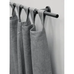 Gardinenstangen-Set 'Sol' schwarz 190 - 340 cm