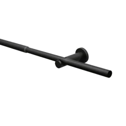 Gardinenstangen-Set 'Sol' schwarz 120 - 210 cm