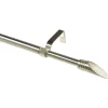 Gardinenstilgarnitur Ellipse Edelstahl-Optik 200 - 340 cm