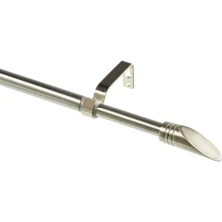 Gardinenstilgarnitur Ellipse Edelstahl-Optik 200 - 340 cm