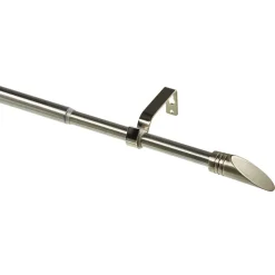 Gardinenstilgarnitur Ellipse Edelstahl-Optik 200 - 340 cm