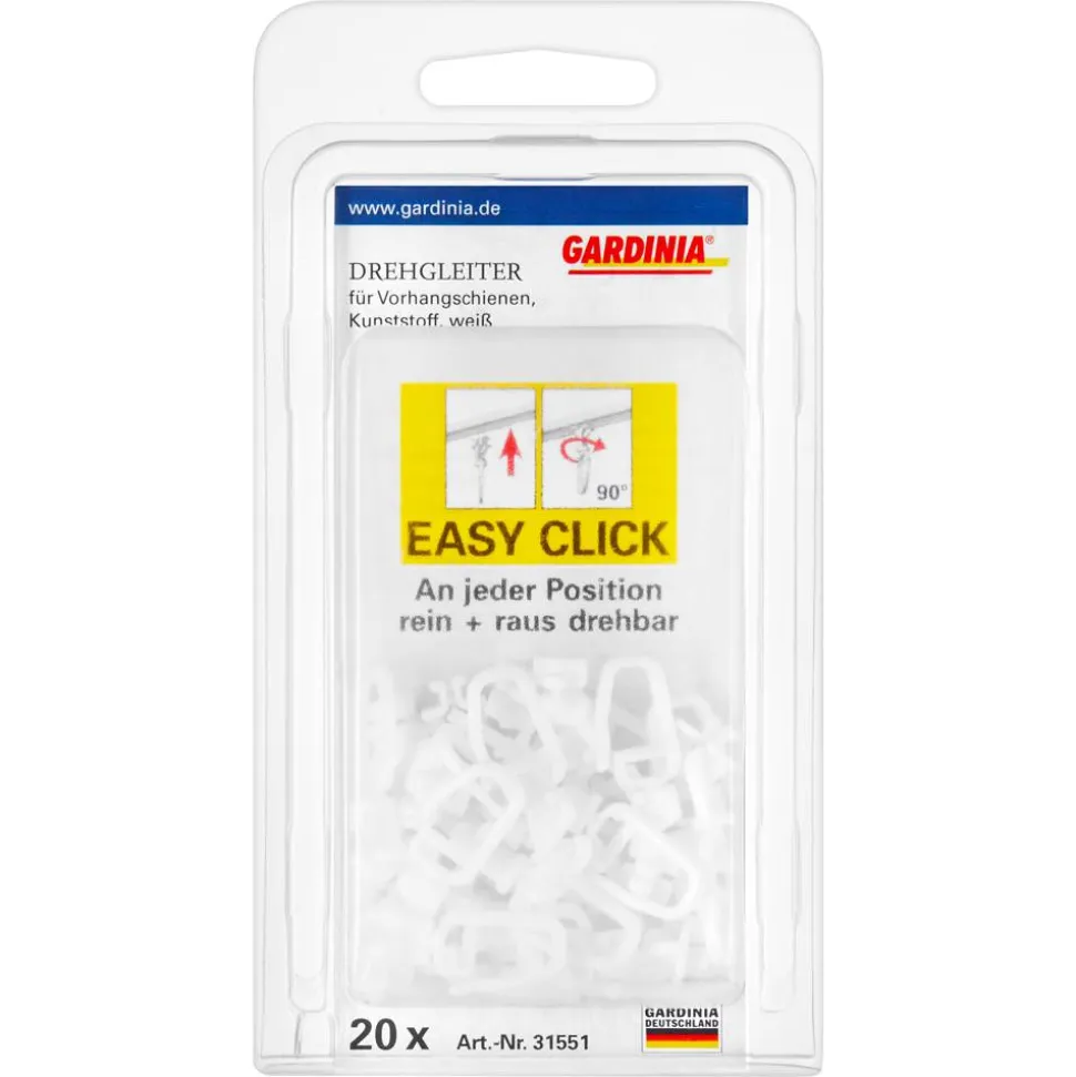 Gardinia Drehgleiter 20 Stück