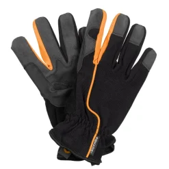 Garten-Arbeitshandschuhe Schwarz/Orange, Gr. 10