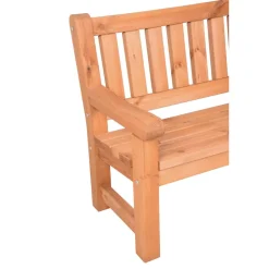 Gartenbank 'Allgäu' 3-Sitzer Kiefernholz braun 184 x 96 x 69,5 cm