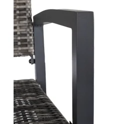 Gartenbank 'Dijon' 2-Sitzer Polyrattan 117 x 87 x 60 cm