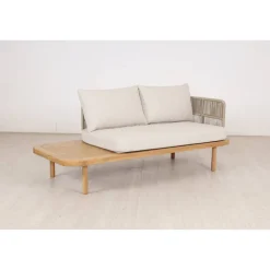 Gartenbank 'Eloise' 2-Sitzer Stahl braun 180 x 80 x 68 cm
