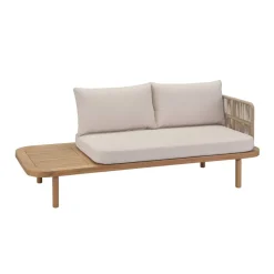 Gartenbank 'Eloise' 2-Sitzer Stahl braun 180 x 80 x 68 cm