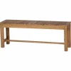 Gartenbank 'Falun' 2-Sitzer Akazienholz braun 125 x 45 x 33 cm