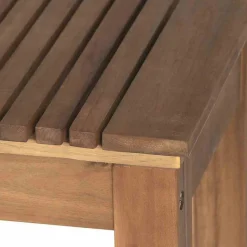 Gartenbank 'Falun' 2-Sitzer Akazienholz braun 125 x 45 x 33 cm