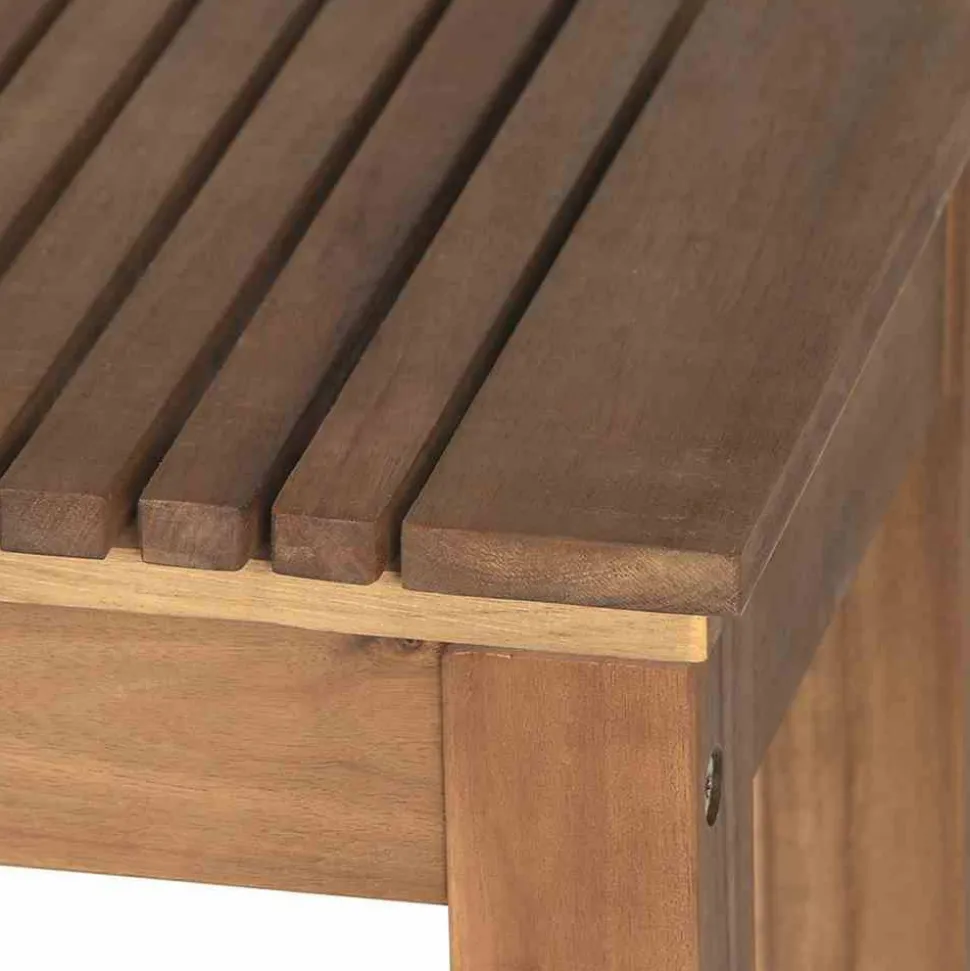 Gartenbank 'Falun' 2-Sitzer Akazienholz braun 125 x 45 x 33 cm
