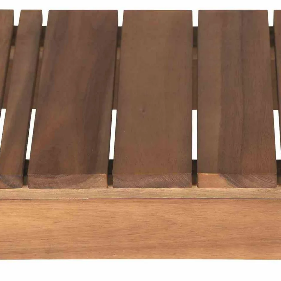 Gartenbank 'Falun' 2-Sitzer Akazienholz braun 125 x 45 x 33 cm