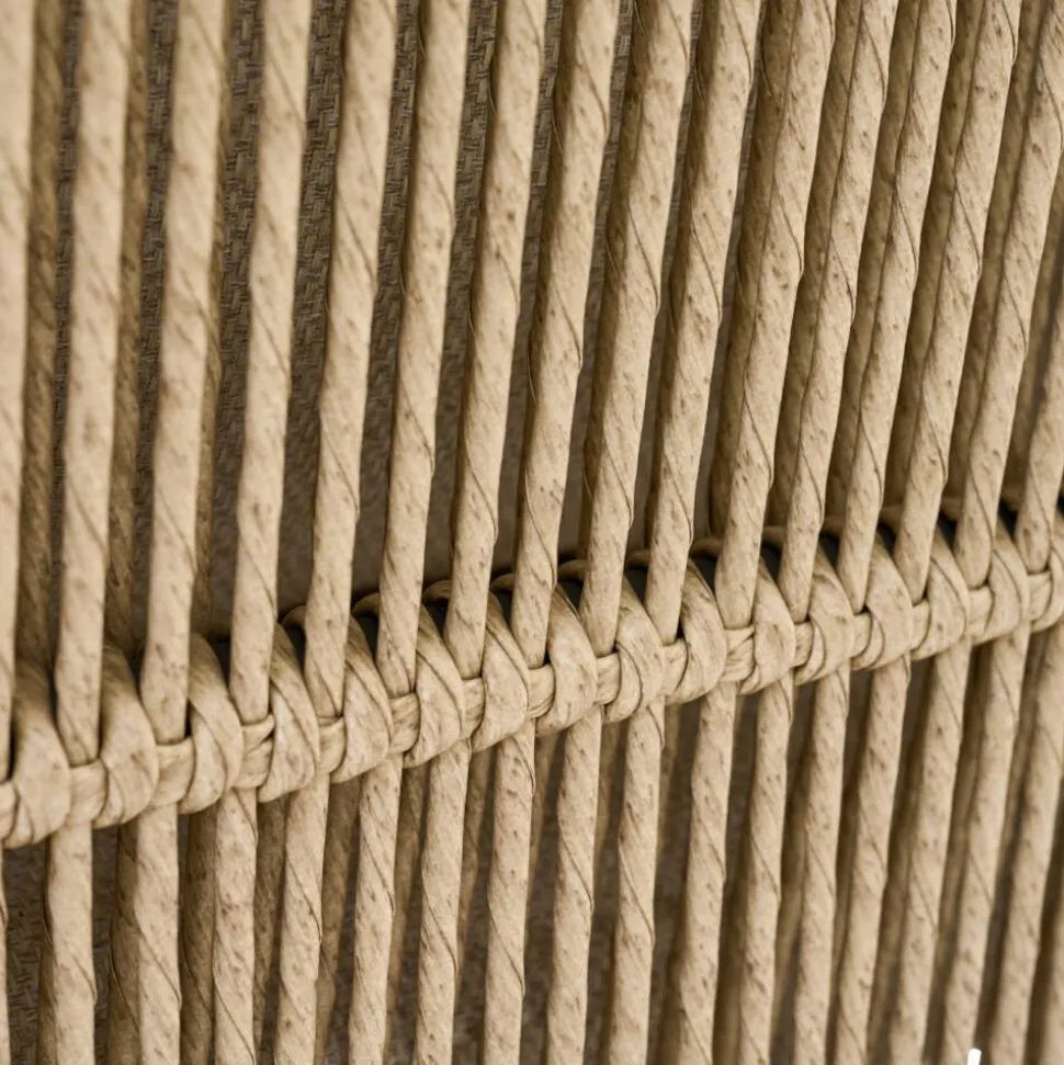Gartenbank 'Kansas' 2-Sitzer Edelstahl/Aluminium taupe 135 x 85 x 70 cm