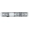 Gartenbank klappbar Stahl weiß 183 x 42 x 29 cm
