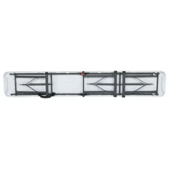 Gartenbank klappbar Stahl weiß 183 x 42 x 29 cm