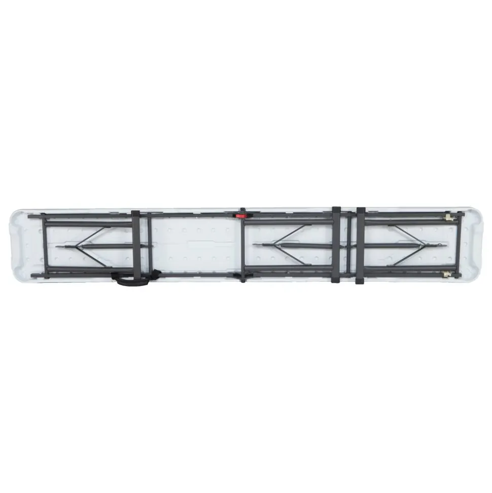 Gartenbank klappbar Stahl weiß 183 x 42 x 29 cm