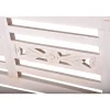Gartenbank 'Moyo' 3-Sitzer Holz weiß 150 x 90 x 52 cm