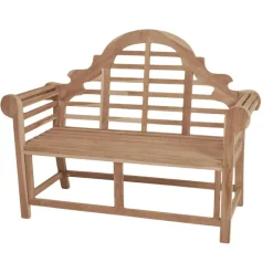 Gartenbank 'Picadilli' 2-Sitzer Teakholz braun 133 x 103 x 57 cm
