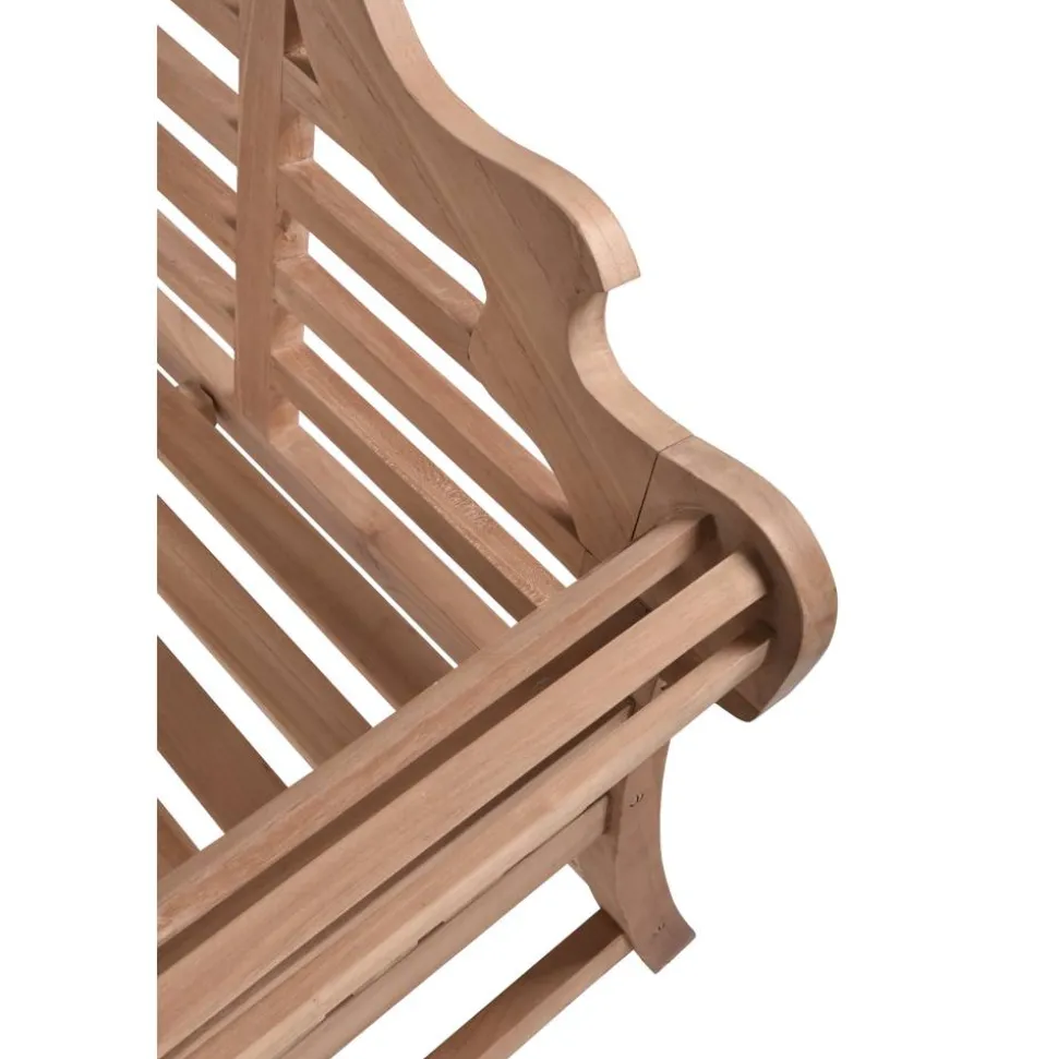 Gartenbank 'Picadilli' 2-Sitzer Teakholz braun 133 x 103 x 57 cm