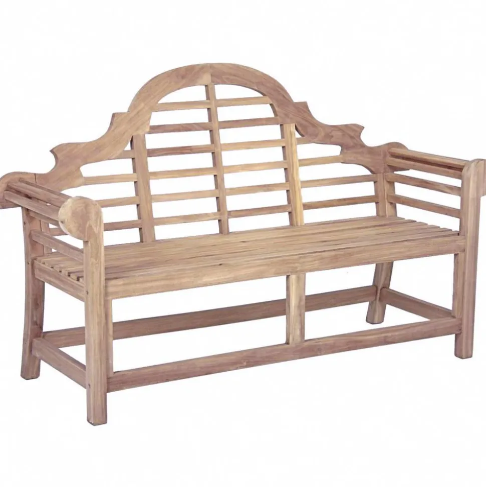 Gartenbank 'Picadilli' 3-Sitzer Teakholz braun 166 x 104 x 63 cm
