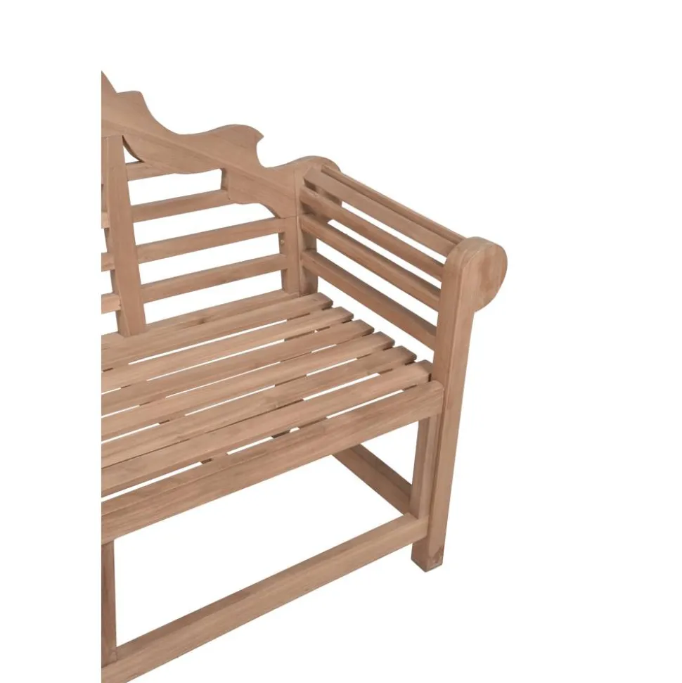 Gartenbank 'Picadilli' 3-Sitzer Teakholz braun 166 x 104 x 63 cm