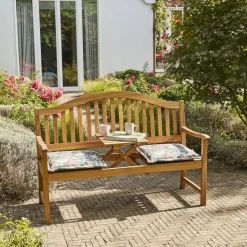 Gartenbank 'Pisa' 3-Sitzer Akazienholz braun 150 x 104 x 66 cm