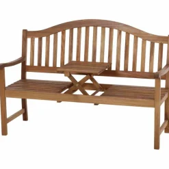 Gartenbank 'Pisa' 3-Sitzer Akazienholz braun 150 x 104 x 66 cm